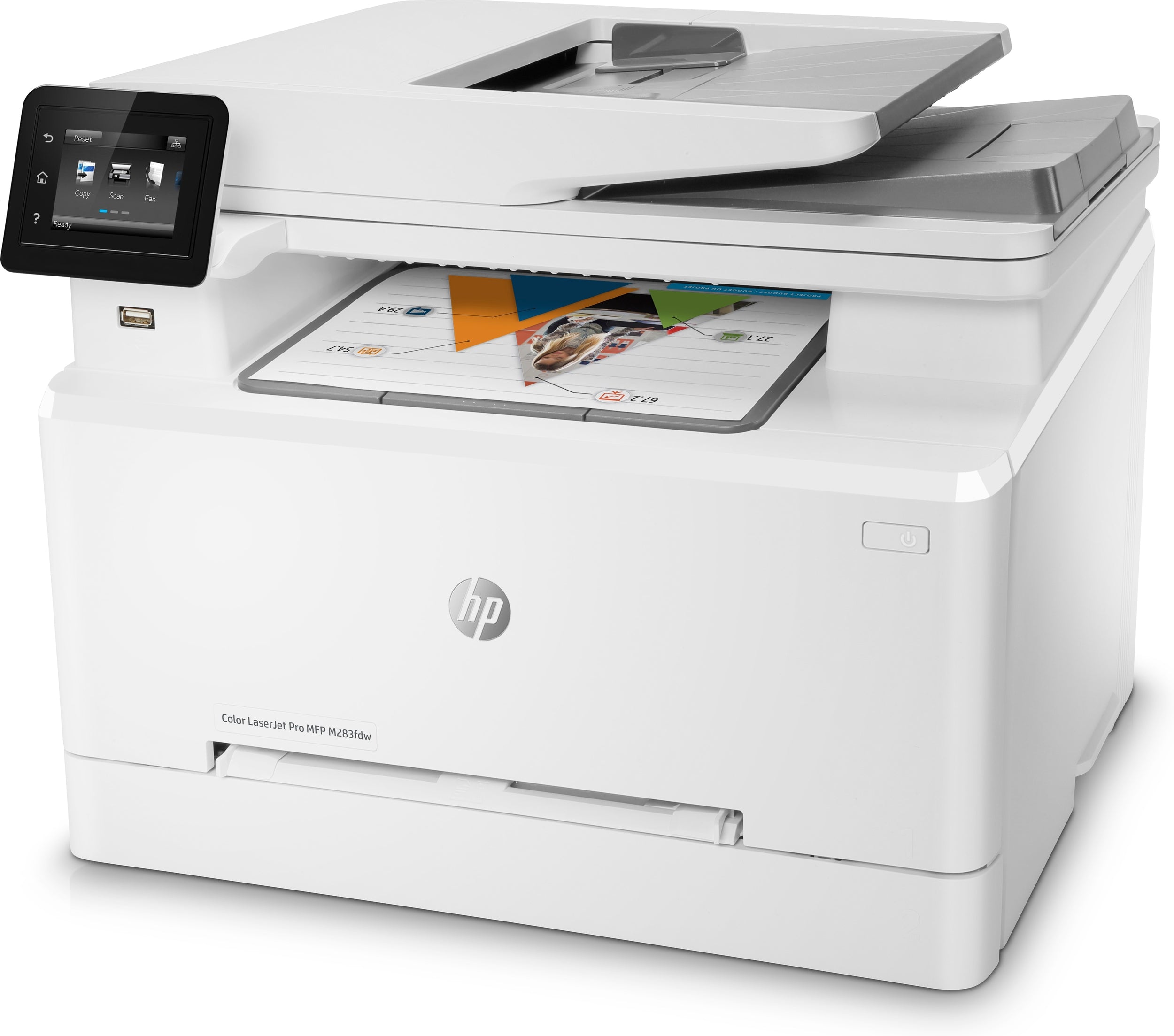 Multifuncional Hps Hp Pro Mfp M283Fdw, 22 Ppm Negro / 22 Ppm Color, Laserjet, Usb, Wifi, Red, Fax, Monocromatica