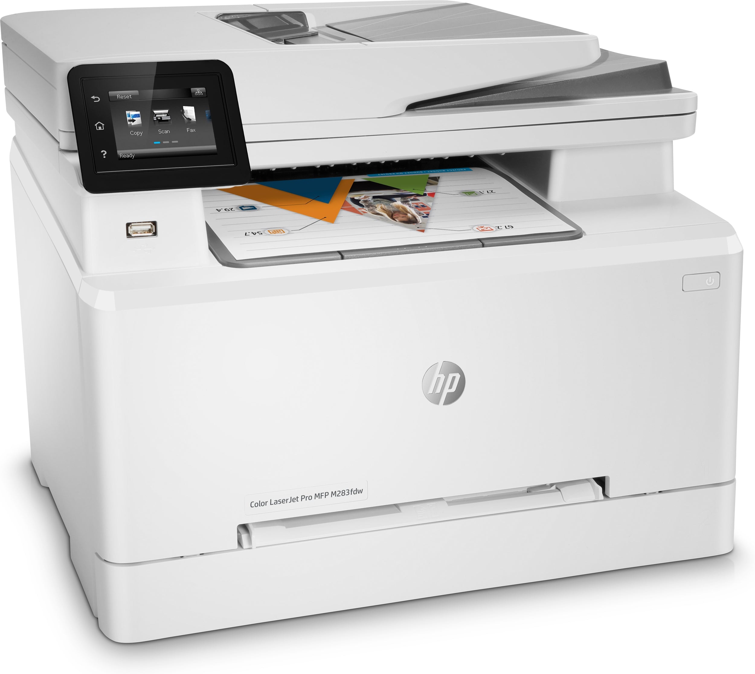 Multifuncional Hps Hp Pro Mfp M283Fdw, 22 Ppm Negro / 22 Ppm Color, Laserjet, Usb, Wifi, Red, Fax, Monocromatica