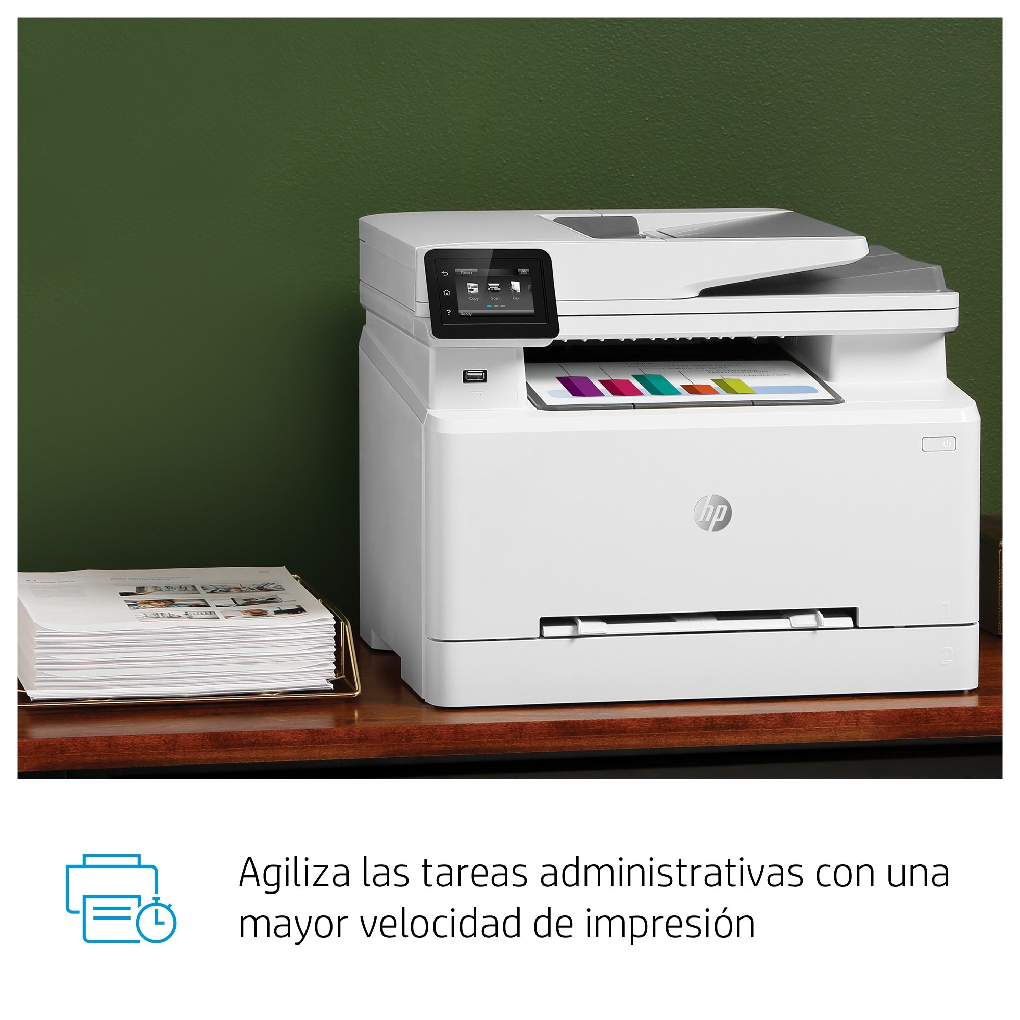 Multifuncional Hps Hp Pro Mfp M283Fdw, 22 Ppm Negro / 22 Ppm Color, Laserjet, Usb, Wifi, Red, Fax, Monocromatica