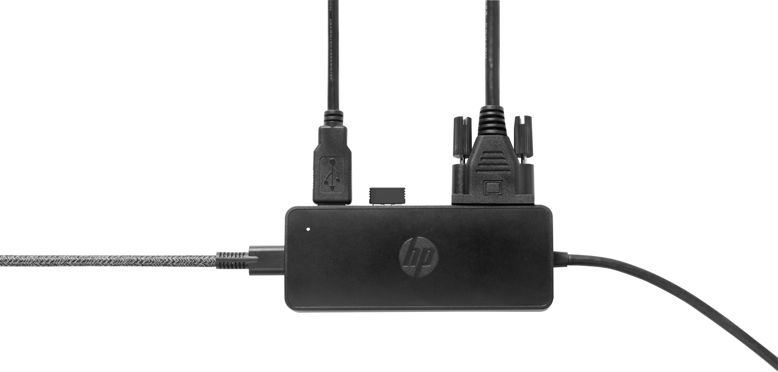 Hp Usb-C Travel Hub Hdmi Vga A 7Pj38Aa Type-C Hdmi: 3840 X 2160 30 Hz; Vga: 1080P Puertos Usb-A 3.0 De Carga