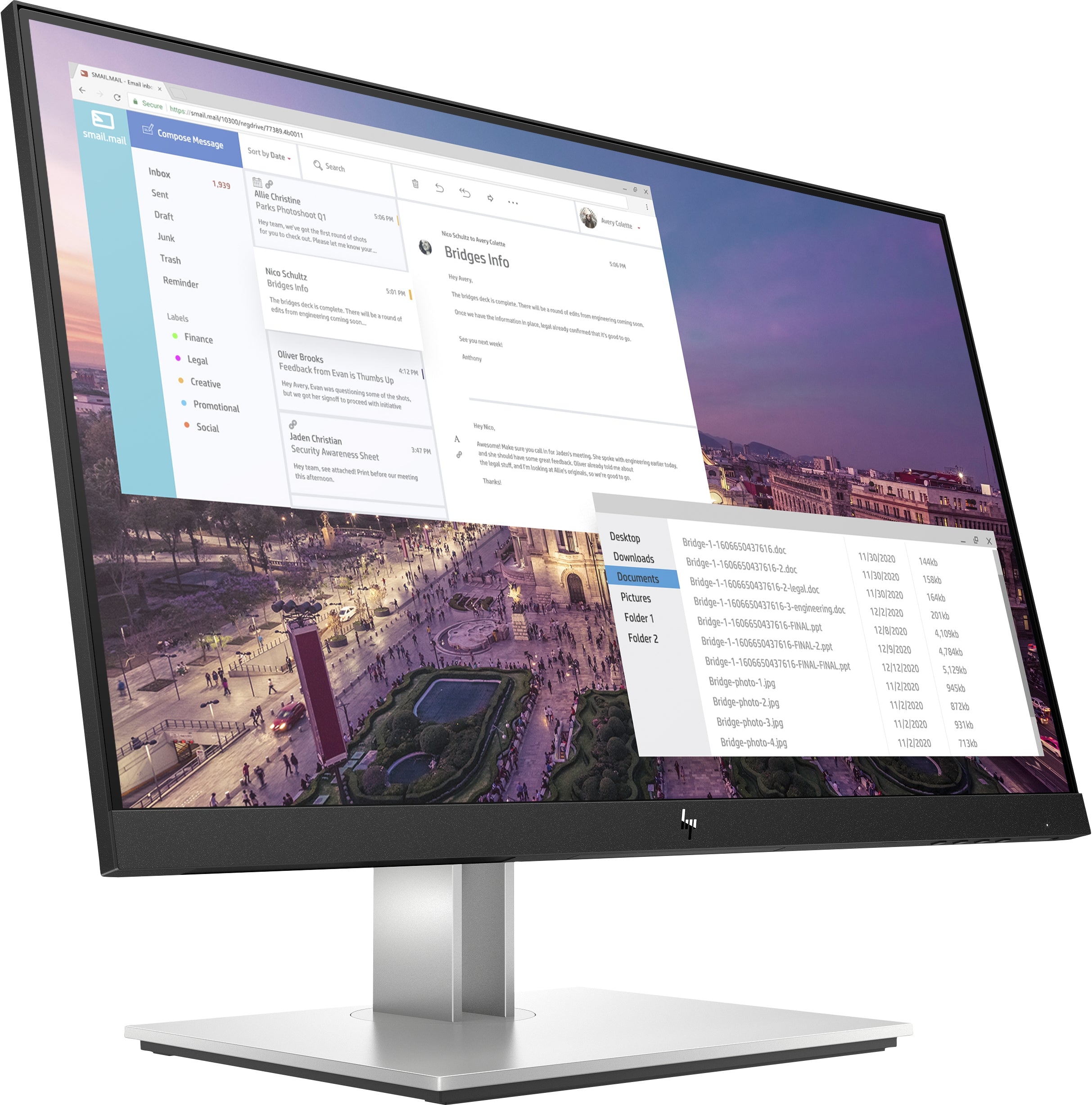 Monitor Hp Elitedisplay E23 G4 Led Ips 23 Pulgadas Fhd 1920X1080 /Microborde/Vesa 100/ Vga/Dp/Hdmi /Usb-A 3.2/ Ajuste De Altura-Rotatiorio/3-3-0 Remplaza A 1Fh46Aa E233