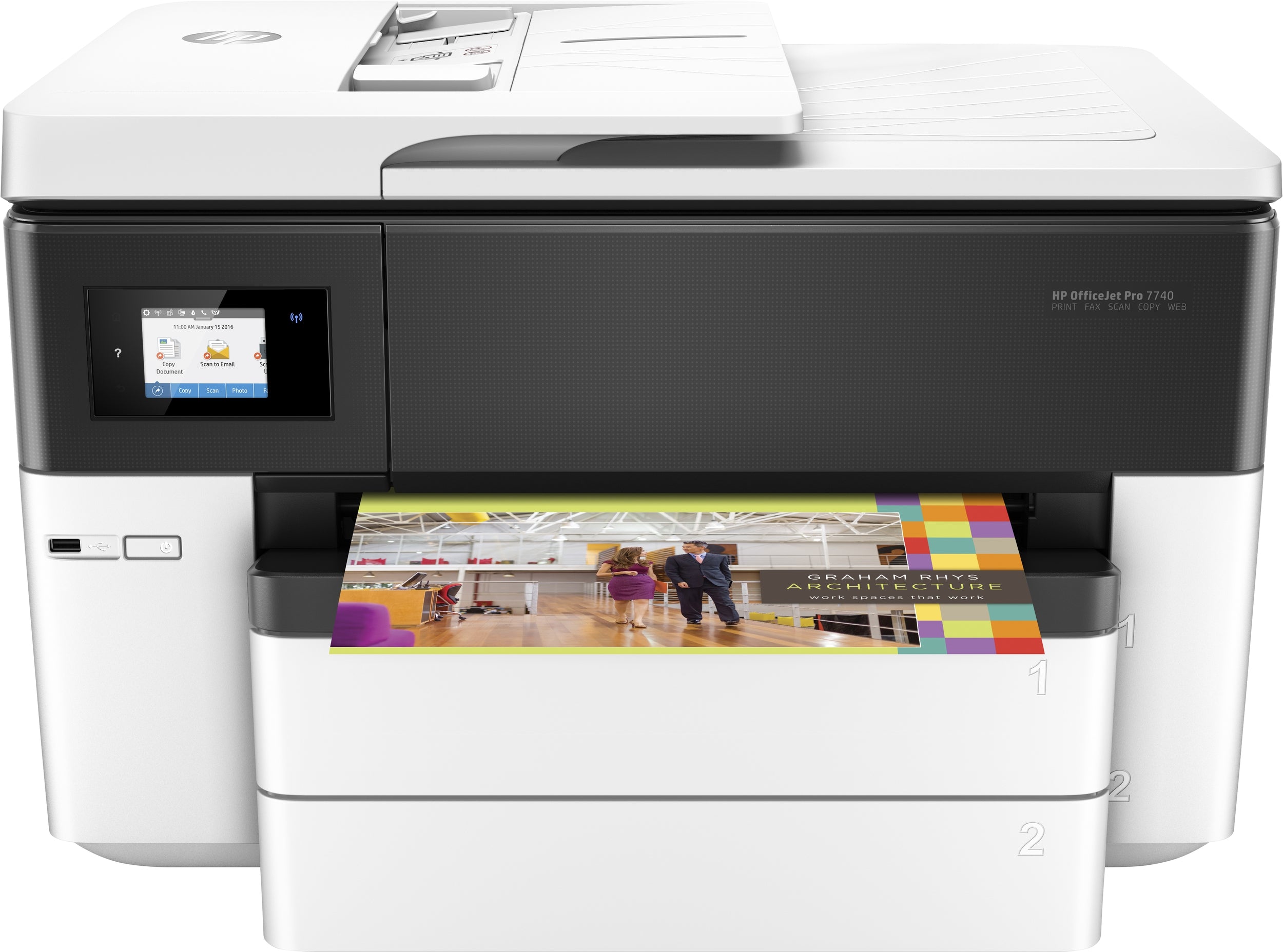 Multifuncional Hp Color Officejet 7740 Wide Format - Aio (G5J38A)