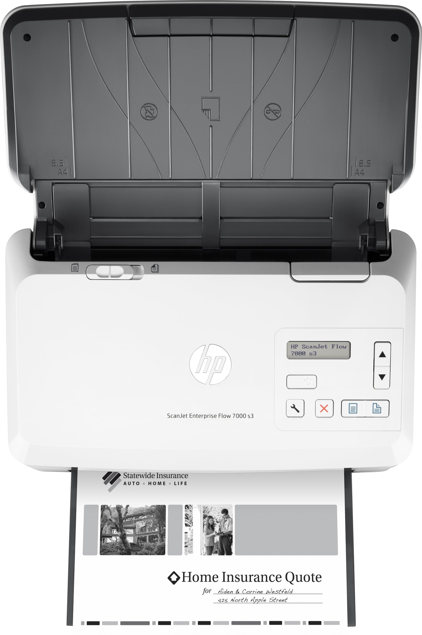 Escaner Hp Scanjet Enterprise Flow 7000 S3 L2757A - 216 X 3100 Mm Alimentación De Hojas Cmos Cis 7500 Páginas Ppm