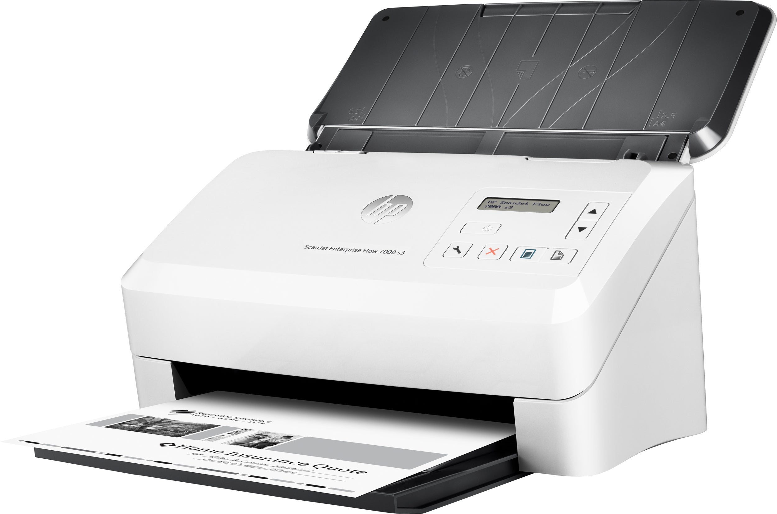 Scanner Ops Hp Enterprise Flow 7000 S3, 75 Ppm/150 Ipm, 600 Dpi, Adf, Usb, Duplex