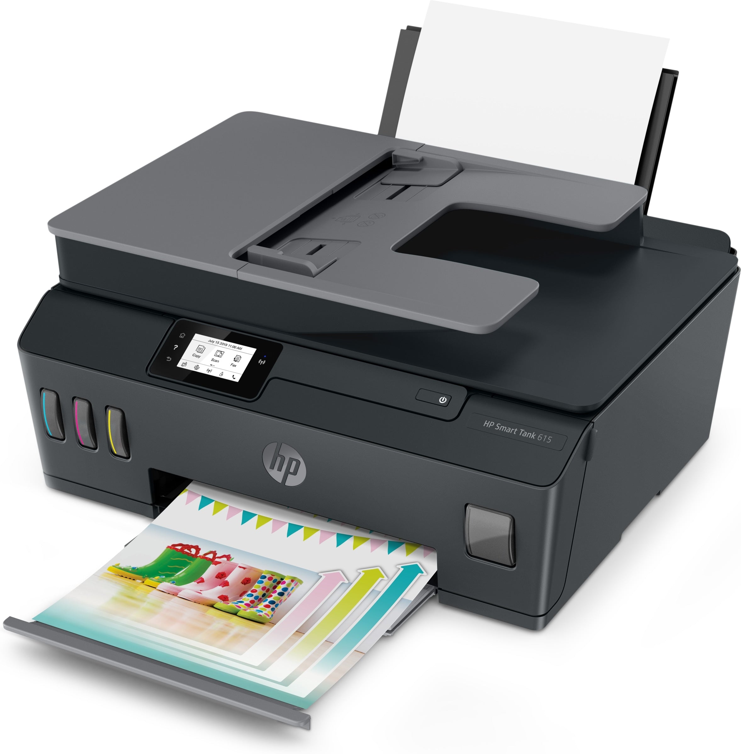 Multifuncional Hps Hp Smart Tank 615, 11 Ppm Negro / 5 Ppm Color, Inyeccion De Tinta, Tinta Continua, Usb, Wifi, Bluetooth Le