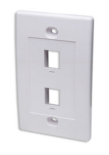 Tapa - Faceplate Intellinet 163293 (Faceplate) Perforacion Color Blanco