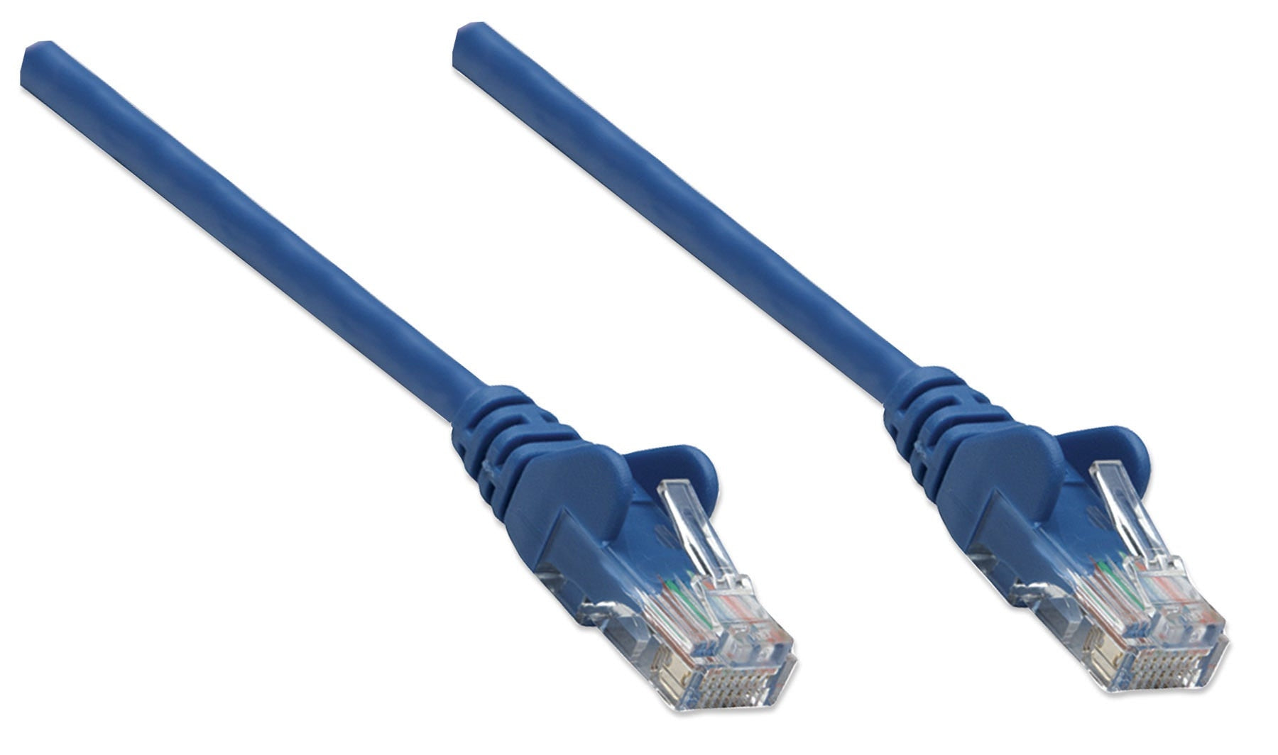 Cable De Red Intellinet 319775 Cat5E Utp 3.0M Color Azul; Contactos Baño Oro Para Una Mejor Conexión