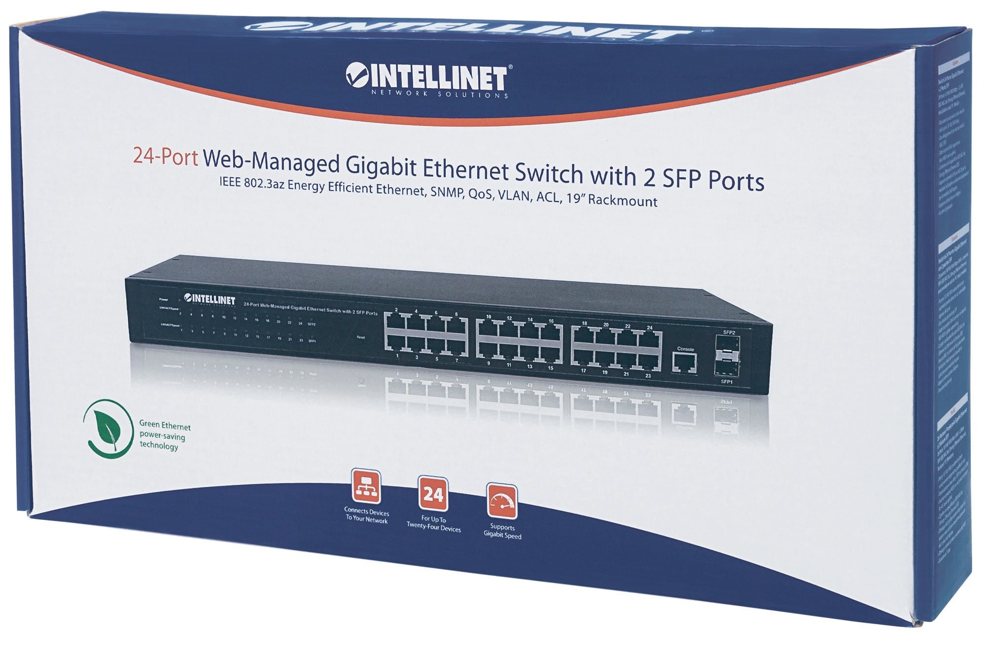 Switch Intellinet Gb 24 Ptos 19 Admin 2 Sfp