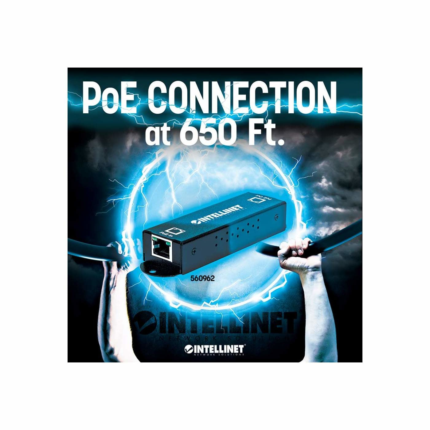 Poe Extensor Intellinet 560962 Extensor/Repetidor Poe+ De Alta Potencia Gigabit; Extiende Una Conexión Existente Más Allá Del Límite Los 100 M. 3 Años Garantia