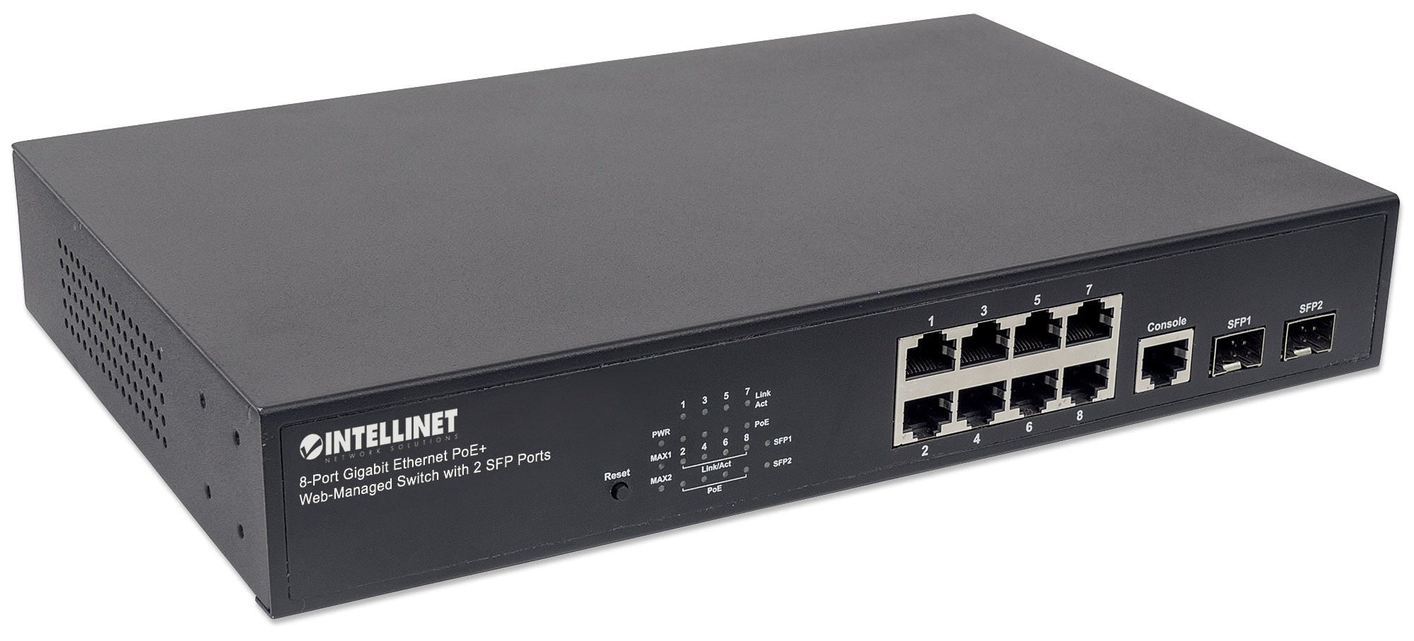 Poe Switch Intellinet Gb 8 Ptos 30W/Pto, 140W, Admin + 2 Sfp 561167