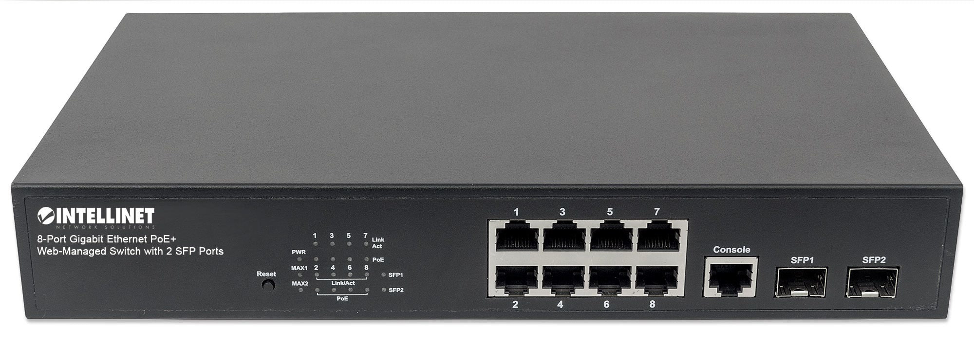 Poe Switch Intellinet Gb 8 Ptos 30W/Pto, 140W, Admin + 2 Sfp 561167