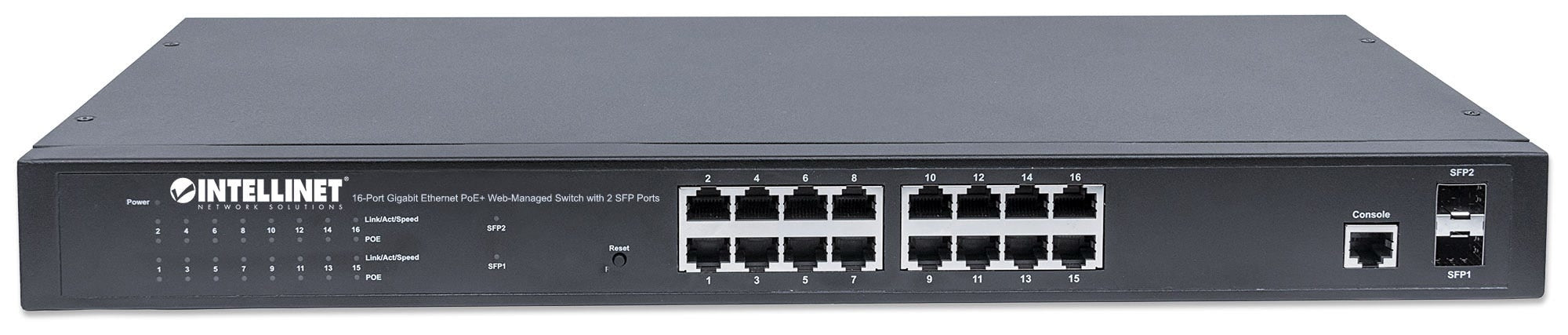 Poe Switch Intellinet Gb 16 Ptos 19" 30W/Pto 220W Admin + 2 Sfp 561341