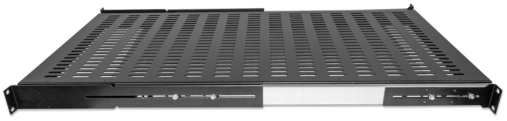 Charola Intellinet Deslizable 1U 19 712620 1U19 Pulgadas Profundidad La 550 Mm Para Racks Dobles Y Gabinetes 600 A 800 Ventilada Negro