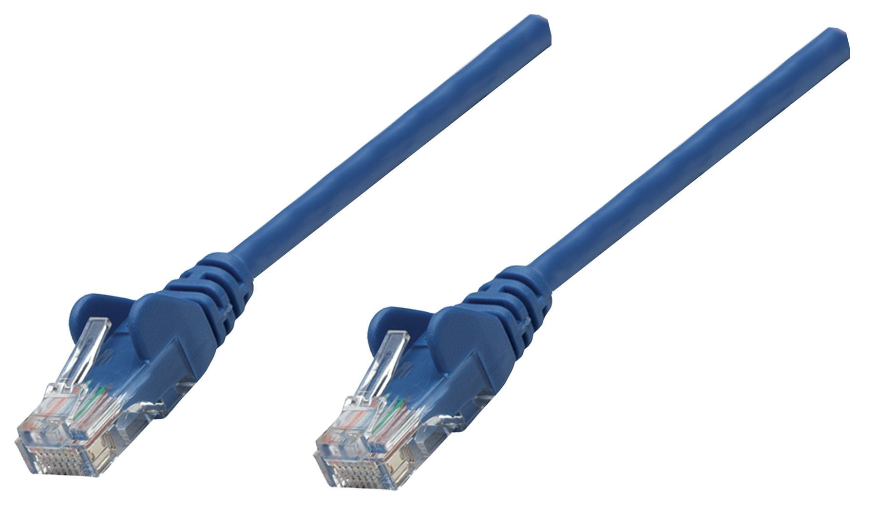 Cable De Red Cat6A S/Ftp Intellinet 741491 3.0 M Azulcon Blindaje Trenzado Aluminio Y Lámina Mylar Alrededor Cada Par.