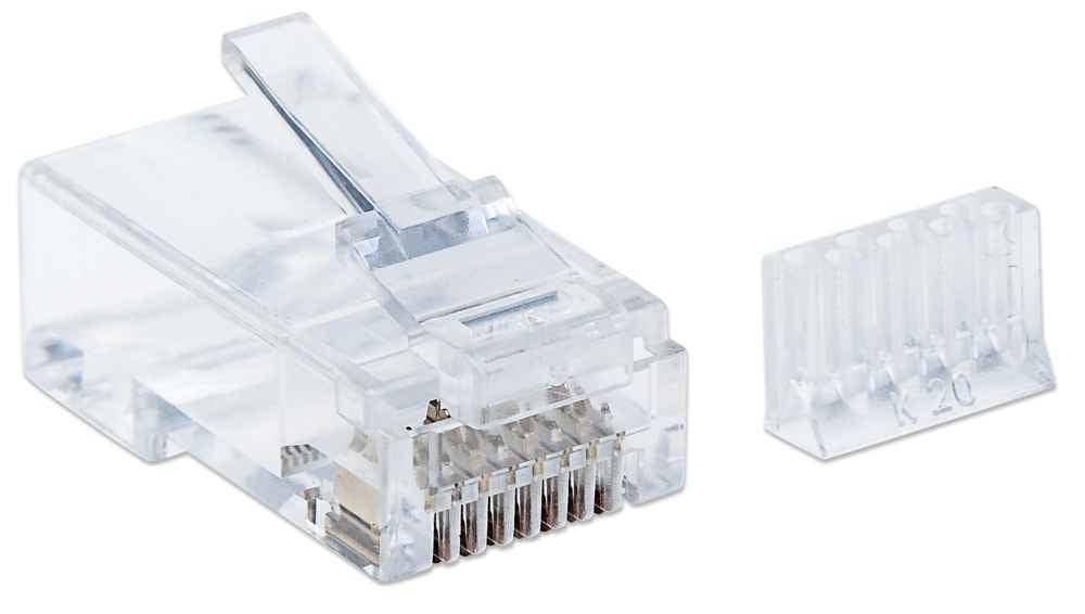 Plug Rj45 Cat 6 Utp Intellinet 790604 Solido Pzs