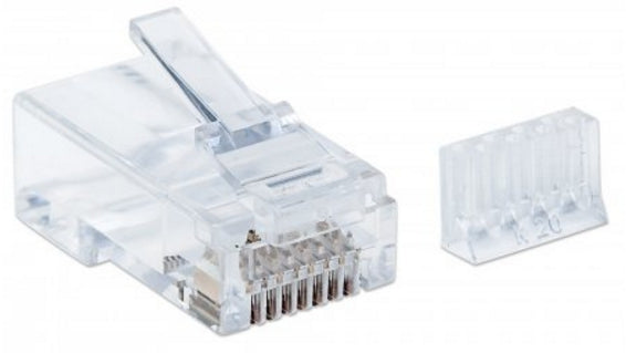 Plug Intellinet Rj45 Cat 6 Utp Multifilar Pro 90 Pzas 50 Micras 790611