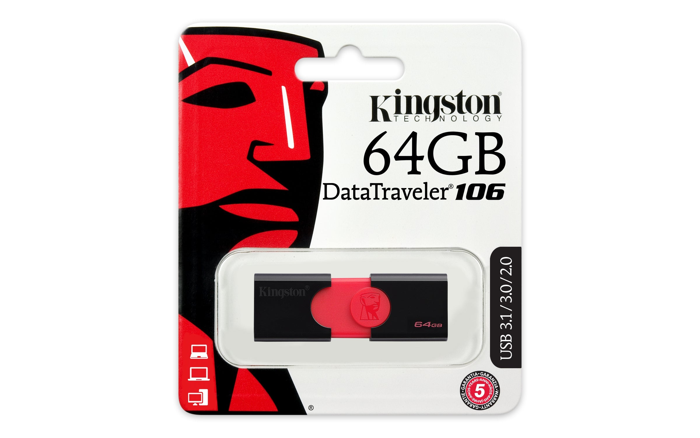 Memoria Flash Kingston 64 Gb (Dt106/64Gb)