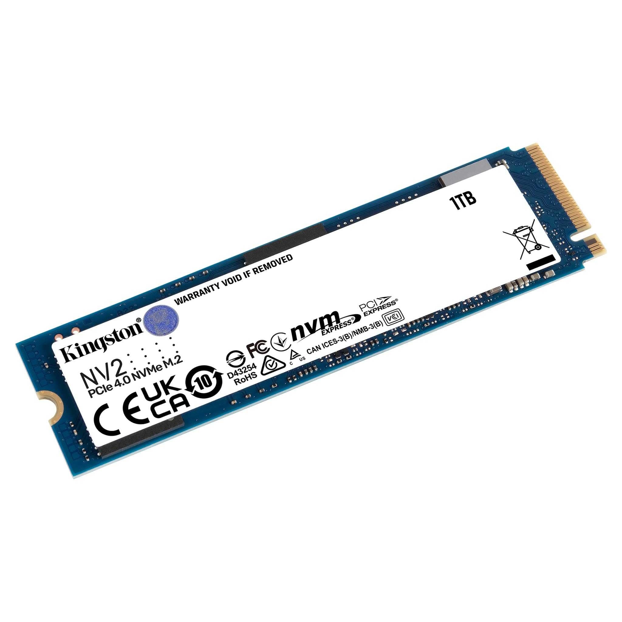 Memorias Kingston Technology Nv2 Unidad De Estado Solido 1Tb M.2 2280 Nvme Pcie Gen 4X4 R.3500Mb/S W.2100Mb/S