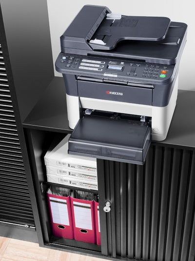 Multifuncional Monocromático Kyocera Fs-1120Mfp Láser 4 En A4 Carta/Oficio 21 Ppm. 1800X600 Dpi. Cama Plana Carta. Adf 40 Hojas. Cap. 250+1 Du