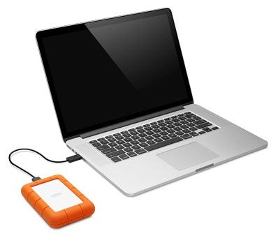 Dd Externo Lacie Rugged Mini 4Tb 2.5 Usb 3.0 Contragolpes, Agua Y Polvo Ip67 Naranja/Plata Windows/Mac