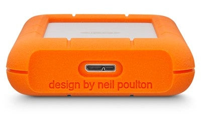 Dd Externo Lacie Rugged Mini 4Tb 2.5 Usb 3.0 Contragolpes, Agua Y Polvo Ip67 Naranja/Plata Windows/Mac