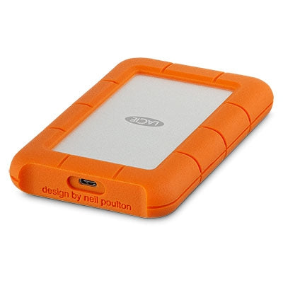 Dd Externo Lacie Rugged Usb-C 1Tb 2.5 Usb 3.1 Contragolpes, Agua Y Polvo Ip67 Naranja/Plata Windows/Mac