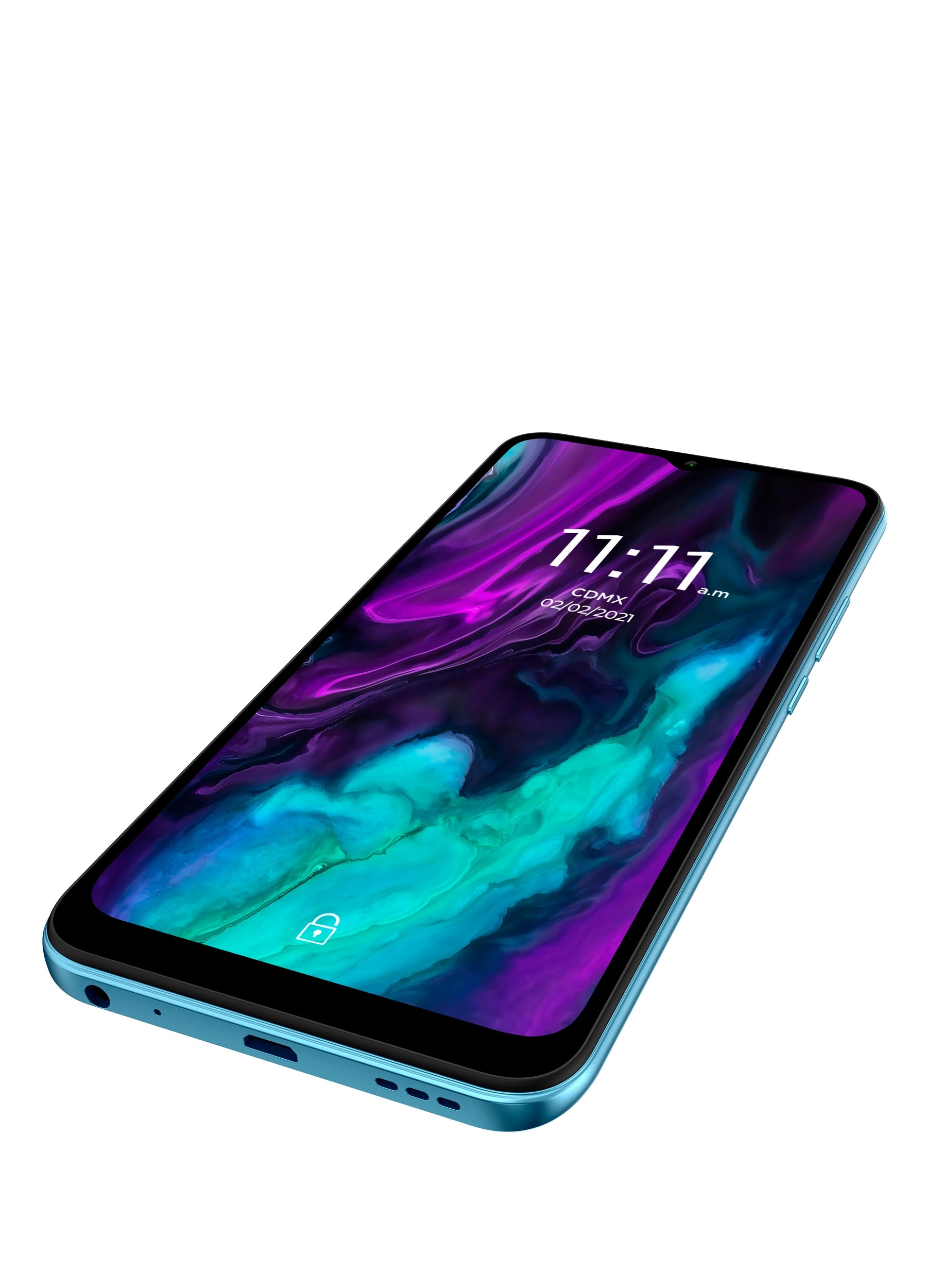 Celular Lanix Alpha 1V 6.52 Pulgadas Unisoc Sc9863A Octa Core Arm Cortex-A55 Gb Aqua Android 11 Go Edition