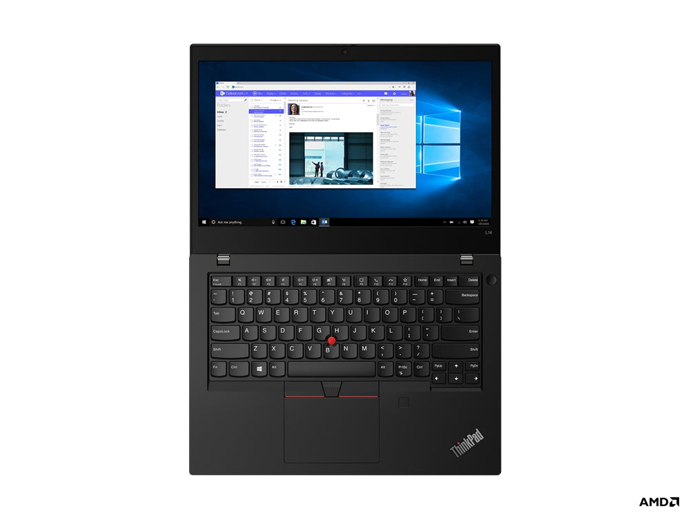 Lenovo Think / L14 / 14 Hd / Amd Ryzen 5 Pro 4650U 2.1 Ghz / 8 Gb Ddr4 3200 / 256 Ssd M.2 / Camera / No Dvd / Negra / Win 10 Pro / 3 Años En Sitio