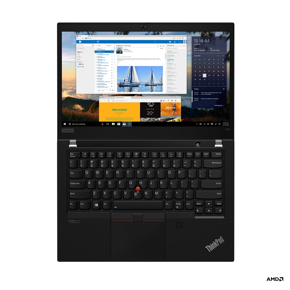 Laptops Lenovo Thinkpad T14 Gen2 Pulgadas Amd Ryzen 5 5600U 8 Gb Windows 10 Pro 256