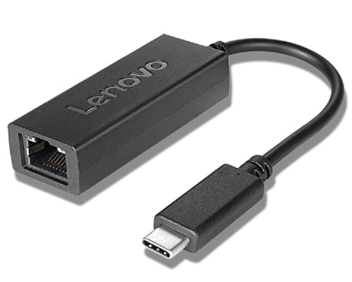 Adaptador Usb-C Ethernet Lenovo 4X90S91831 Color Negro. Año De Garantía