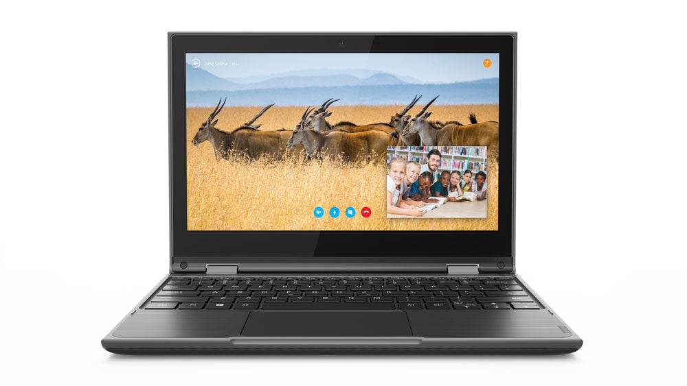 Lenovo Think /300E Win 2Da Gen / Intel Celeron N4120 1.1 Ghz / 4Gb Onboard Lpddr4 2400 / 64Gb Emmc 5.1 / 11.6 Hd / Touch- Multitactil 10 Pts+ Boligrafo/Negra / Win 10 Pro / 1 Yr En Cs