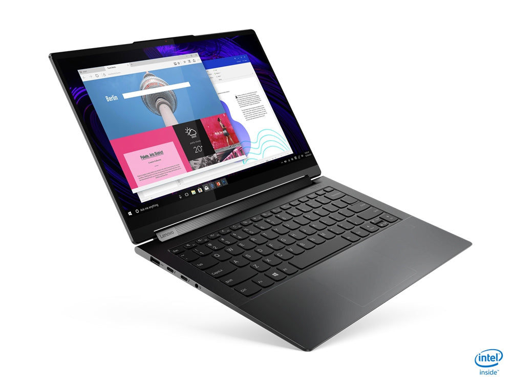 Lenovo Idea Yoga 9 14Itl5/Core I7-1195 2.9 Ghz/16Gb Lpddr4X-4266 Soldado Max 16Gb/512Gb Ssd/14 Fhd Touch Giro 360/Color Sombra Negra/Win 11 Home/1 Año En Centro De Servicio