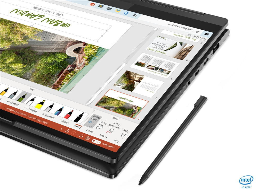 Lenovo Idea Yoga 9 14Itl5/Core I7-1195 2.9 Ghz/16Gb Lpddr4X-4266 Soldado Max 16Gb/512Gb Ssd/14 Fhd Touch Giro 360/Color Sombra Negra/Win 11 Home/1 Año En Centro De Servicio