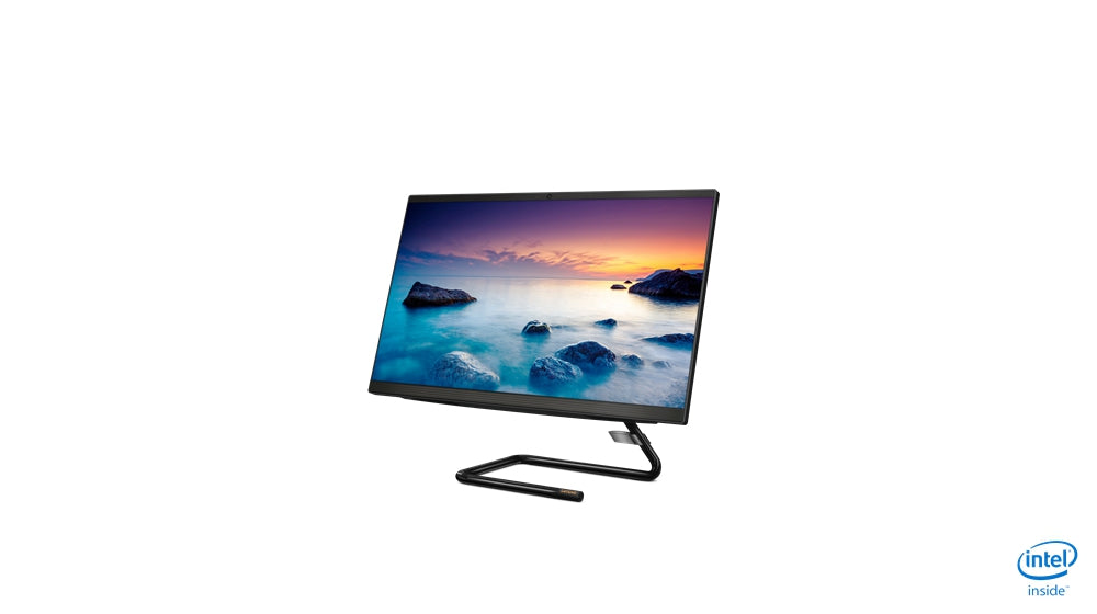 Lenovo Idea Aio/A340-24Igm/Celeron J4025 2.0 Ghz/4Gb Ddr4-2666/1Tb Hd/23.8 Fhd/Wifi/Bt/Color Negocios Negro/Win 10 Home/1 Año En Centro De Servicio