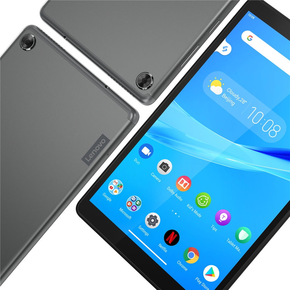 Lenovo Tablet Media Tek Helio A22 /8 Pul Hd/ 32 Gb/ Microsd 128 Gb/ 2.0Mp Frontal 5.0 Mp Trasero/ Ranura Microsd/ 1 Puerto Micro-Usb 2.0/ Android 9 / Gris Hierro/ 1Año En Cs