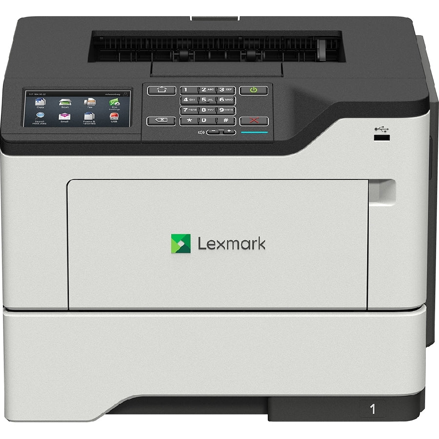 Impresora Laser Monocromatica Lexmark Ms622De, Diseñada Para Mps Express Hasta 50 Ppm, Ciclo Mensual 175,000 Paginas, Duplex, Red, 1024 Mb Ram, Entrada 550 Hojas, 1 Año De Garantia En Sitio