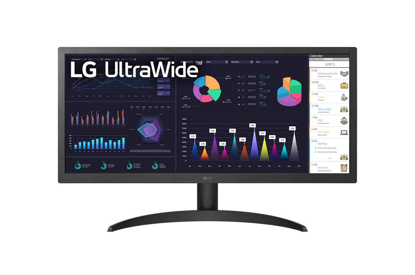 Monitor Led Lg 26Wq500 Ultrawide Fhd Hdr10 Ips De Pulgadas Con Amd Freesync™