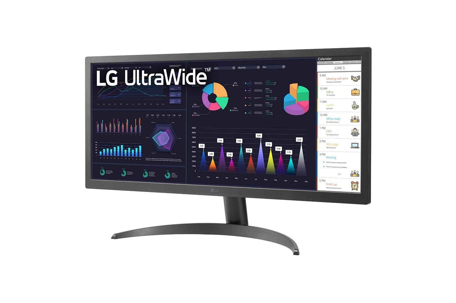 Monitor Led Lg 26Wq500 Ultrawide Fhd Hdr10 Ips De Pulgadas Con Amd Freesync™