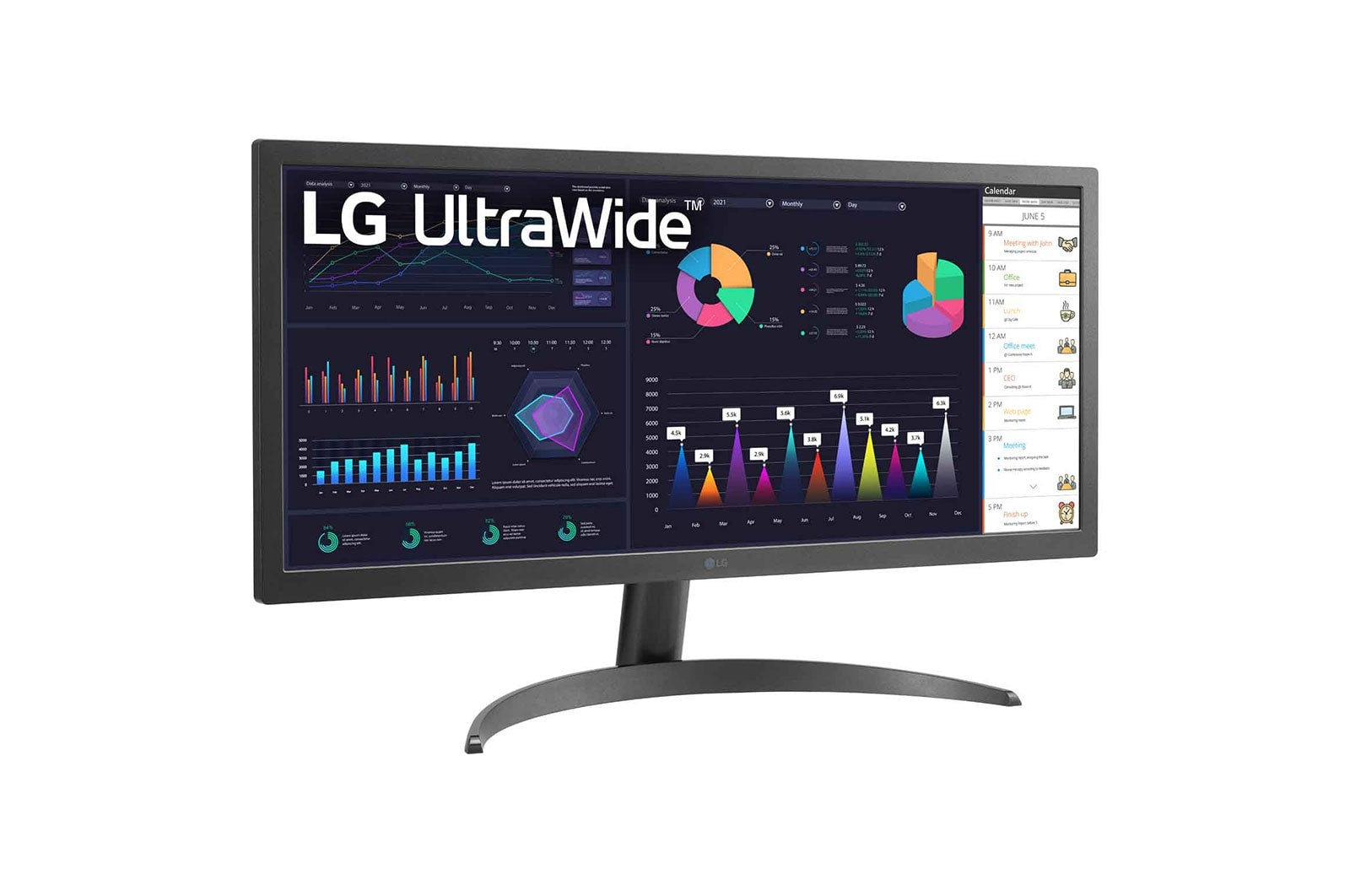 Monitor Led Lg 26Wq500 Ultrawide Fhd Hdr10 Ips De Pulgadas Con Amd Freesync™