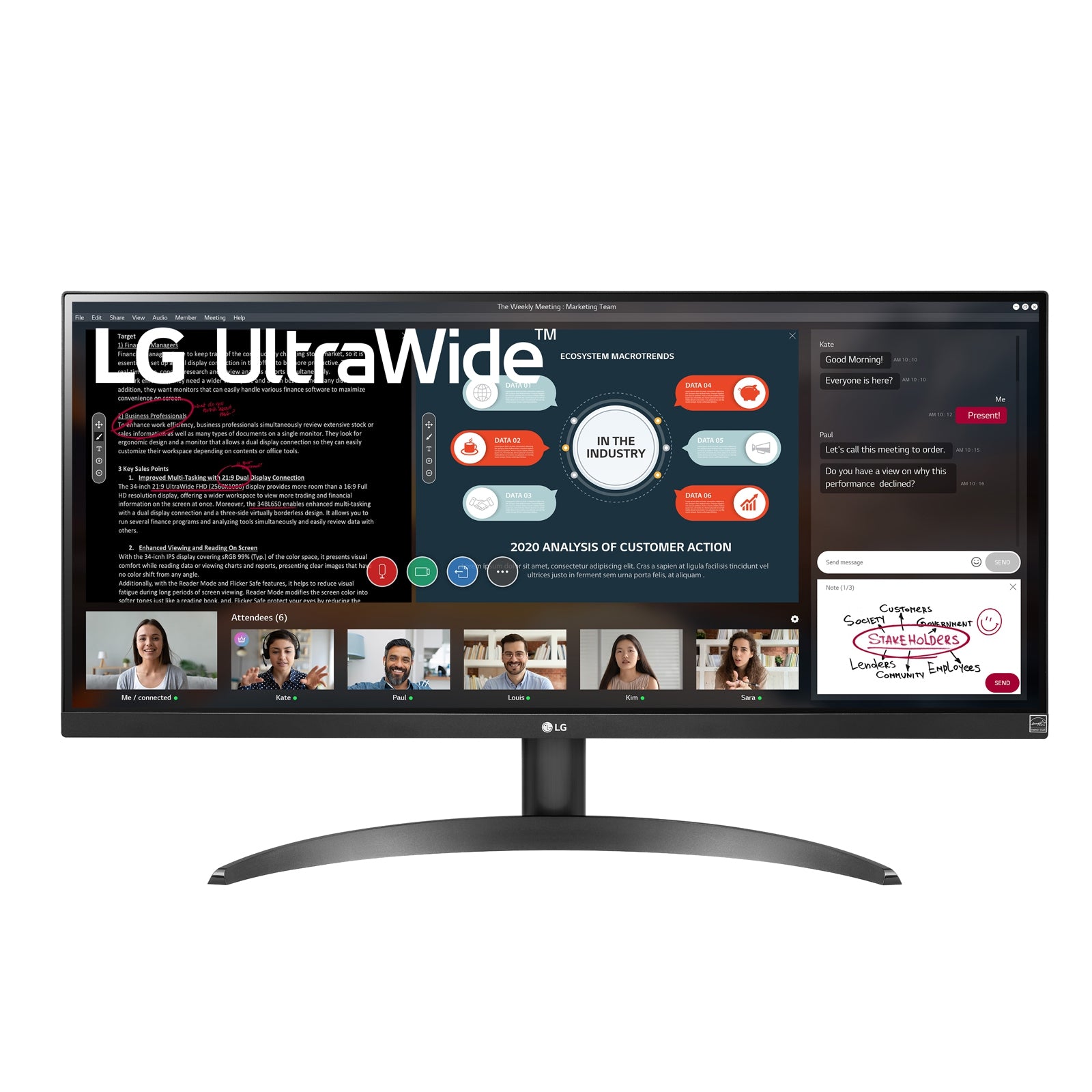 Monitor Lg 29Wp500-B Ultrawide 29" Ips Full Hd 5Ms Hdmi 75Hz