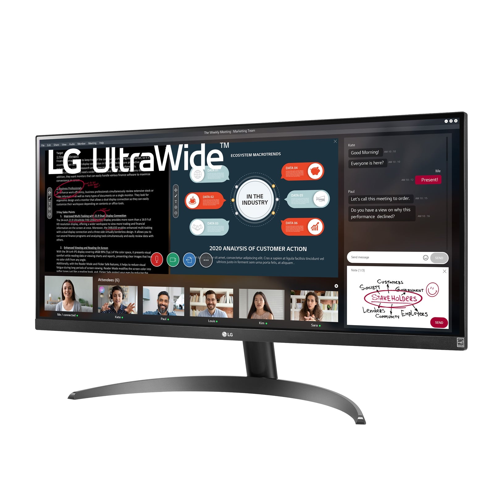 Monitor Lg 29Wp500-B Ultrawide 29" Ips Full Hd 5Ms Hdmi 75Hz