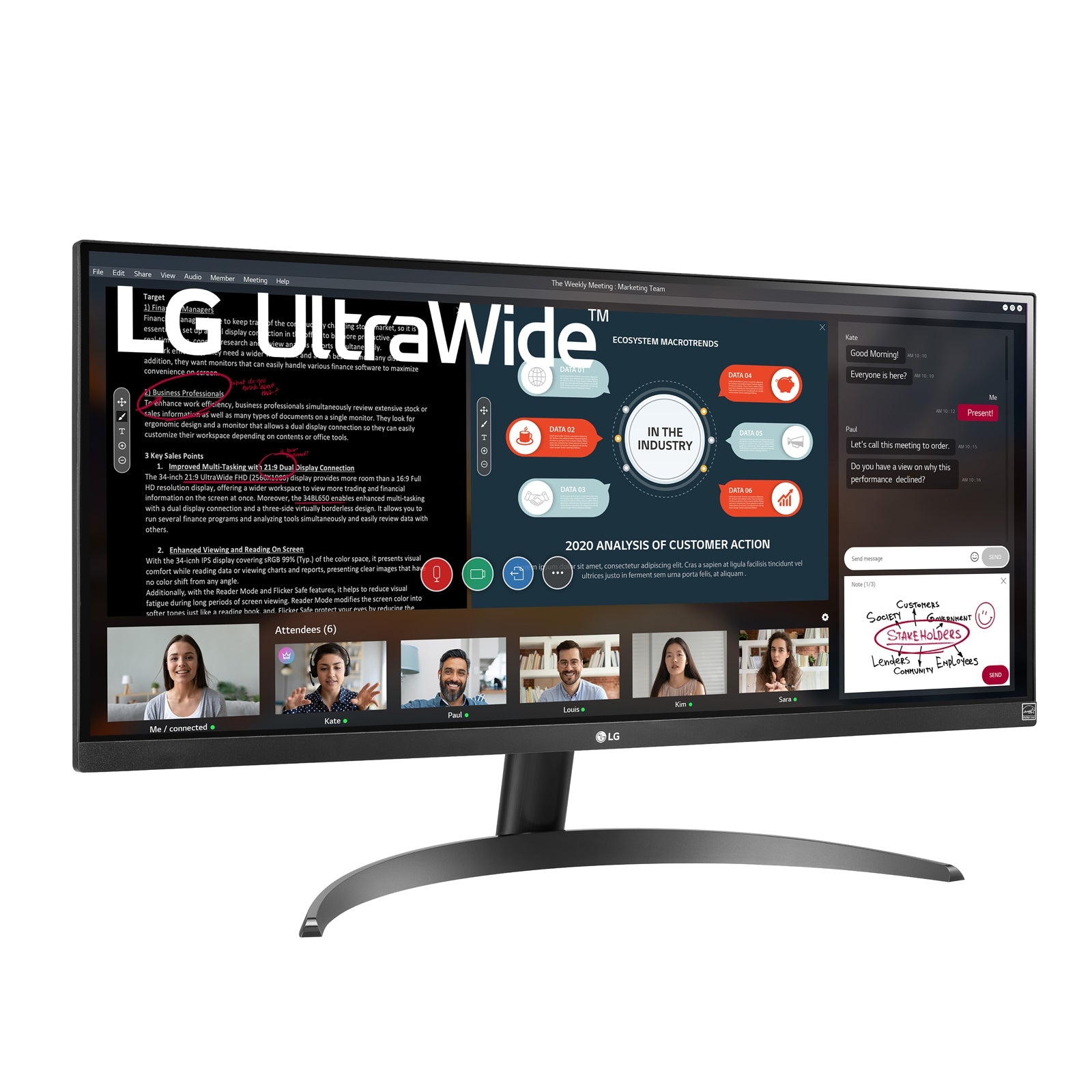 Monitor Lg 29Wp500-B Ultrawide 29" Ips Full Hd 5Ms Hdmi 75Hz