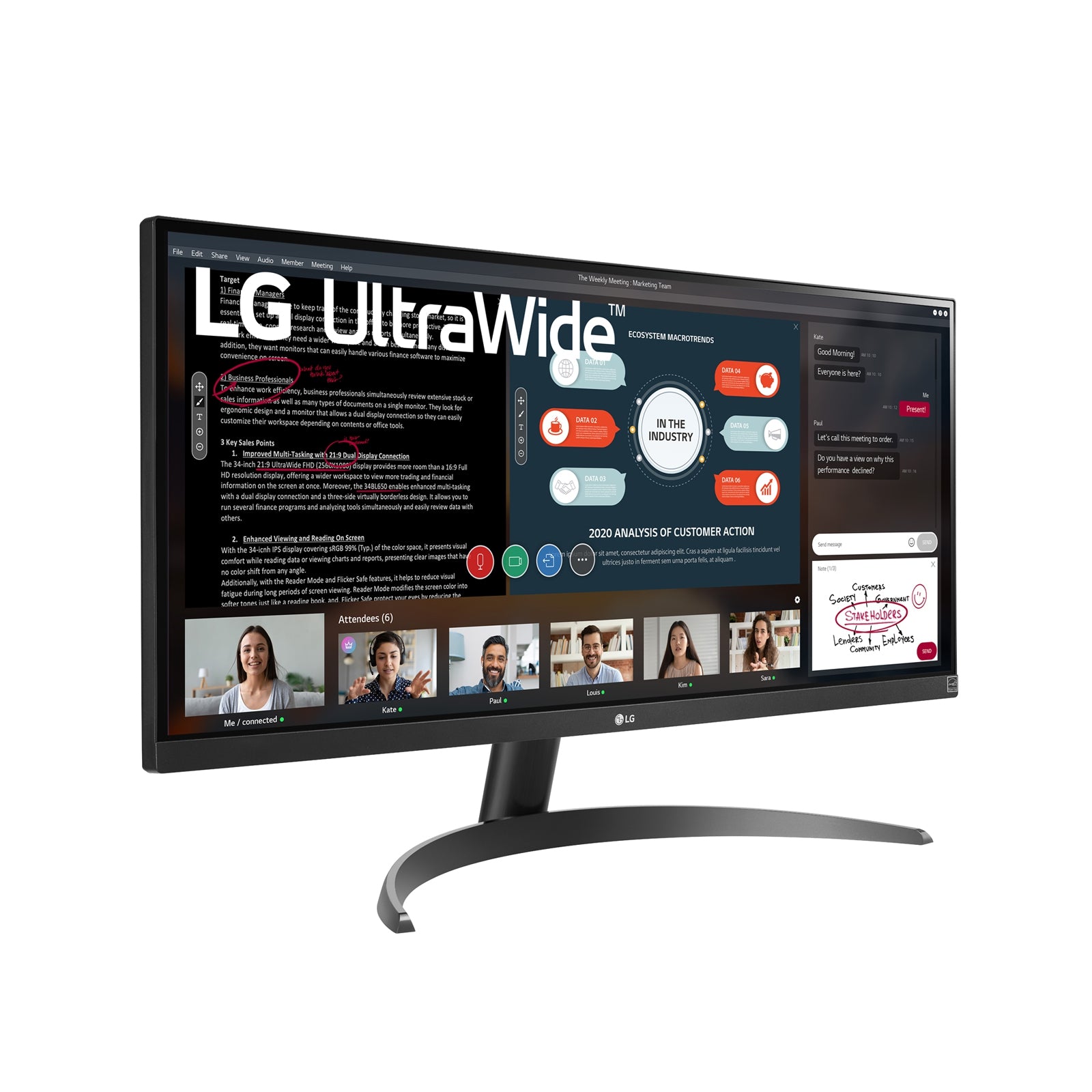 Monitor Lg 29Wp500-B Ultrawide 29" Ips Full Hd 5Ms Hdmi 75Hz