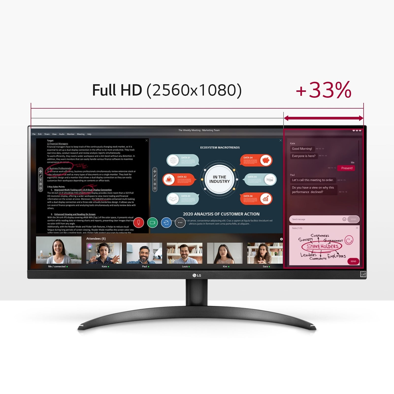 Monitor Lg 29Wp500-B Ultrawide 29" Ips Full Hd 5Ms Hdmi 75Hz