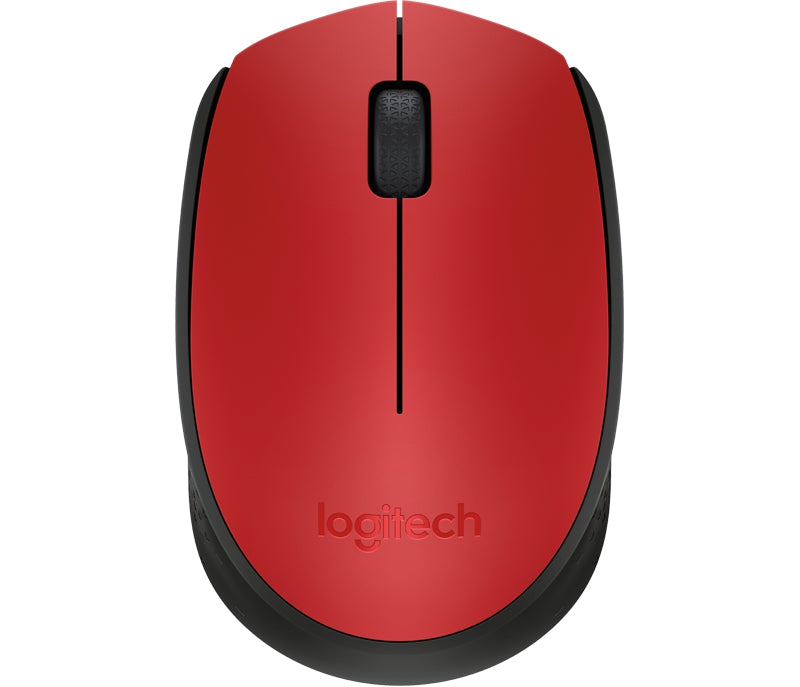 Mouse Logitech M170 Rojo Rf Inalámbrico