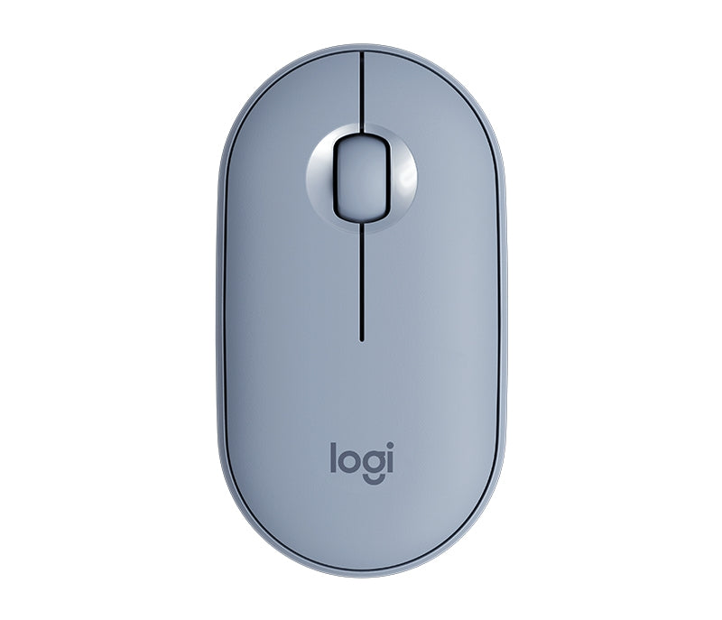 Mouse Inalámbrico Logitech M350 Azul Botones Bluetooth Óptico 1000 Dpi