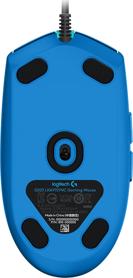 Mouse Logitech 910-005795 Usb 200-8.000 Dpi Azul