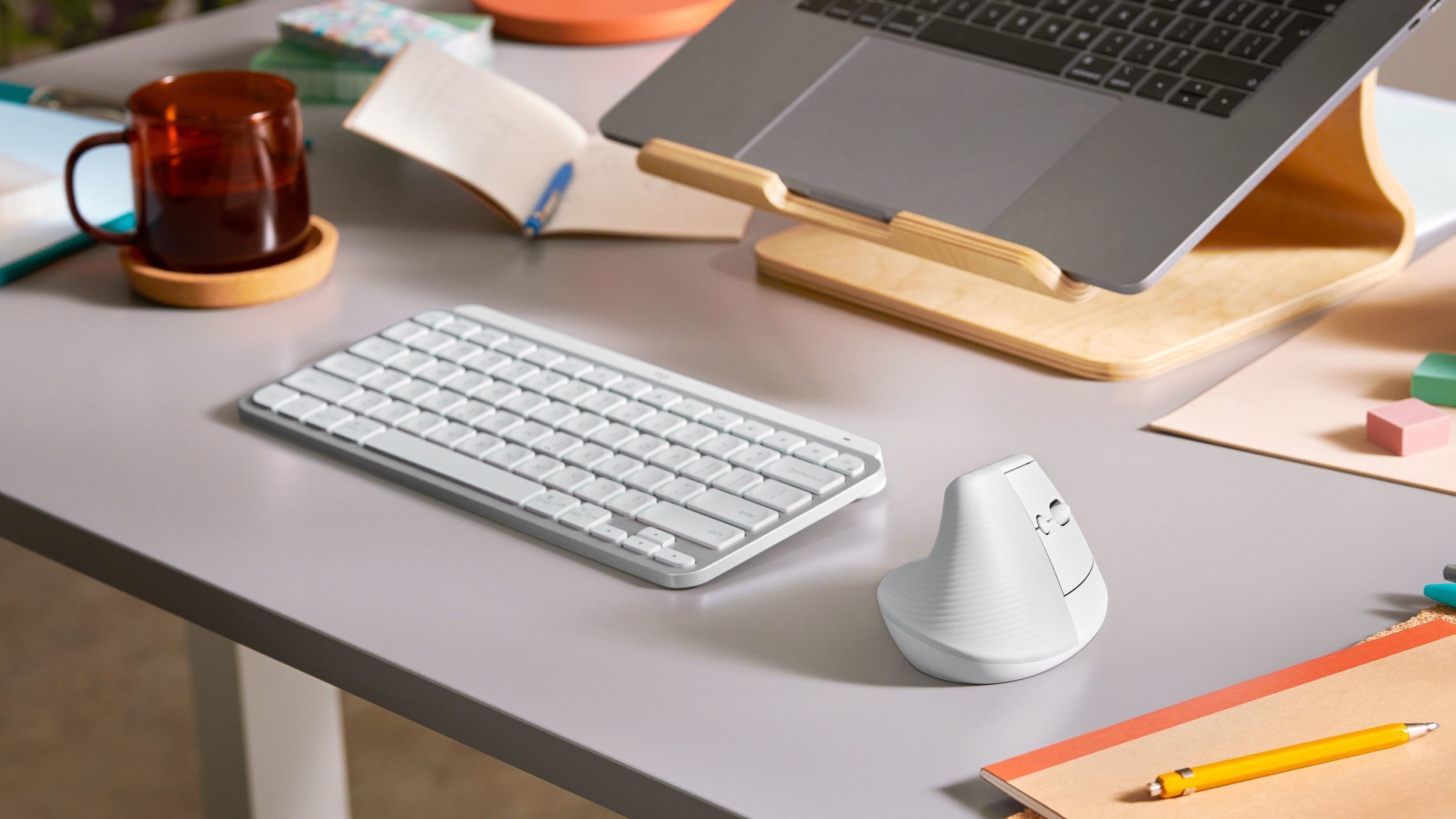 Mouse Logitech Lift Vertical Grafito