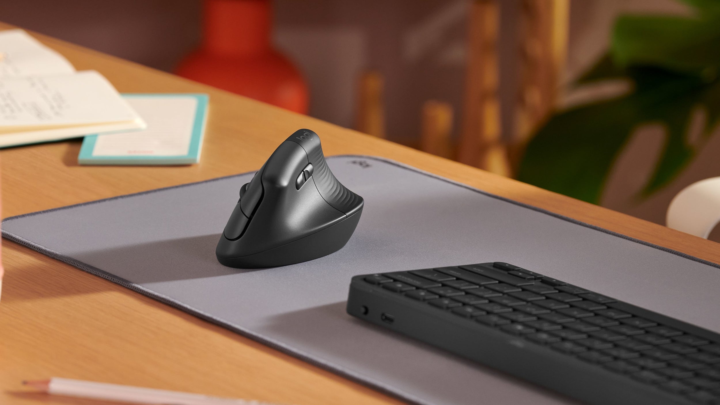 Mouse Logitech Lift Vertical Grafito