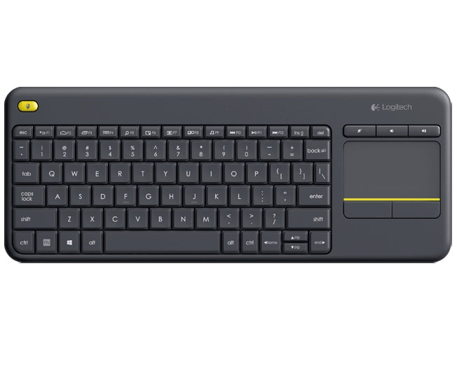 Teclado Logitech K400 Plus Wireless Touch Keyboard Negro Inalámbrico